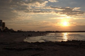 The beach in Gaza City (photo by Patrick Keddie)