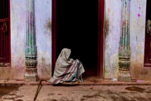 A widow in Vrindavan, India (photo by David Shaw)